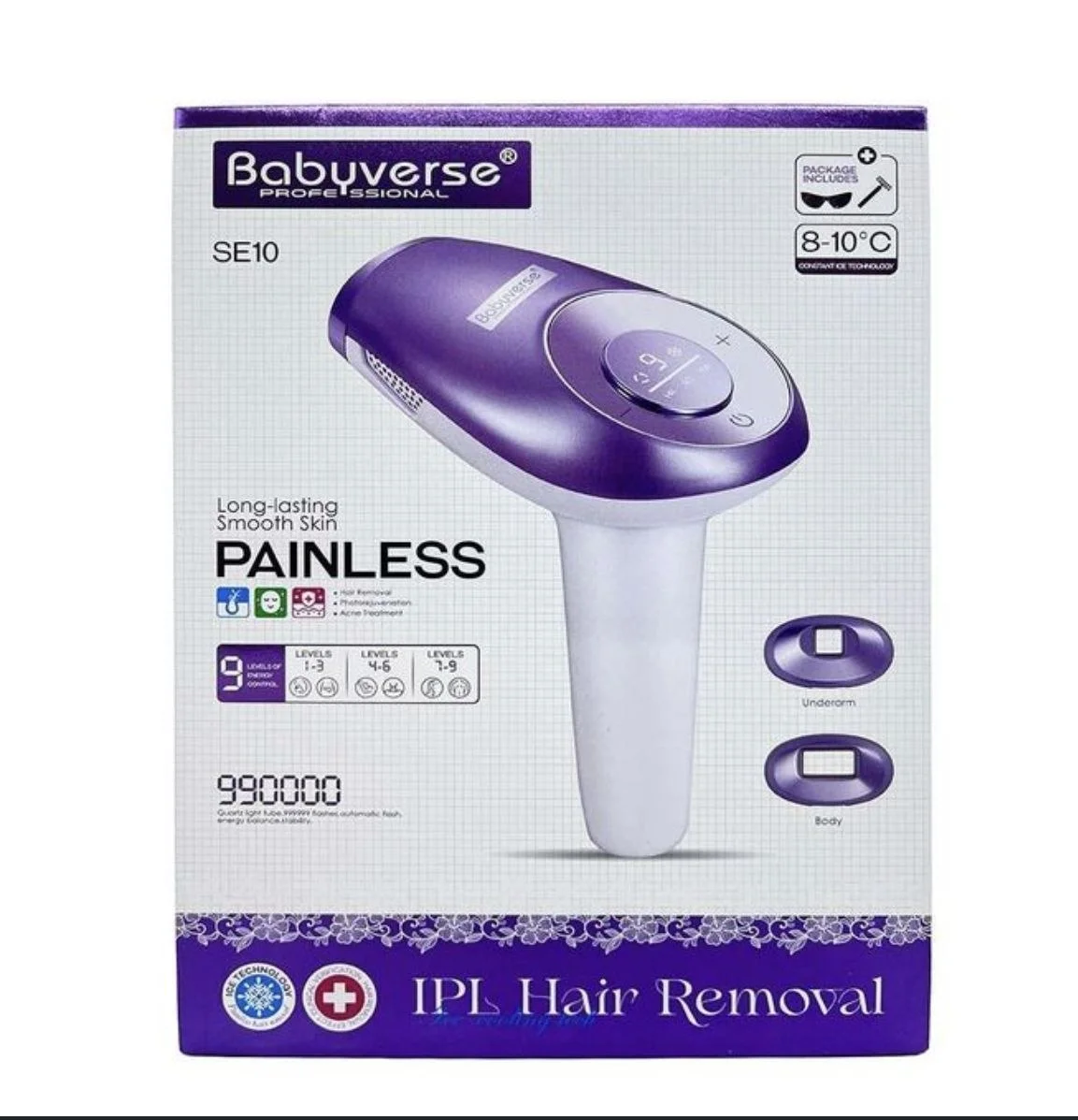 Babyverse Professional SE10 Лазерный IPL-фотоэпилятор