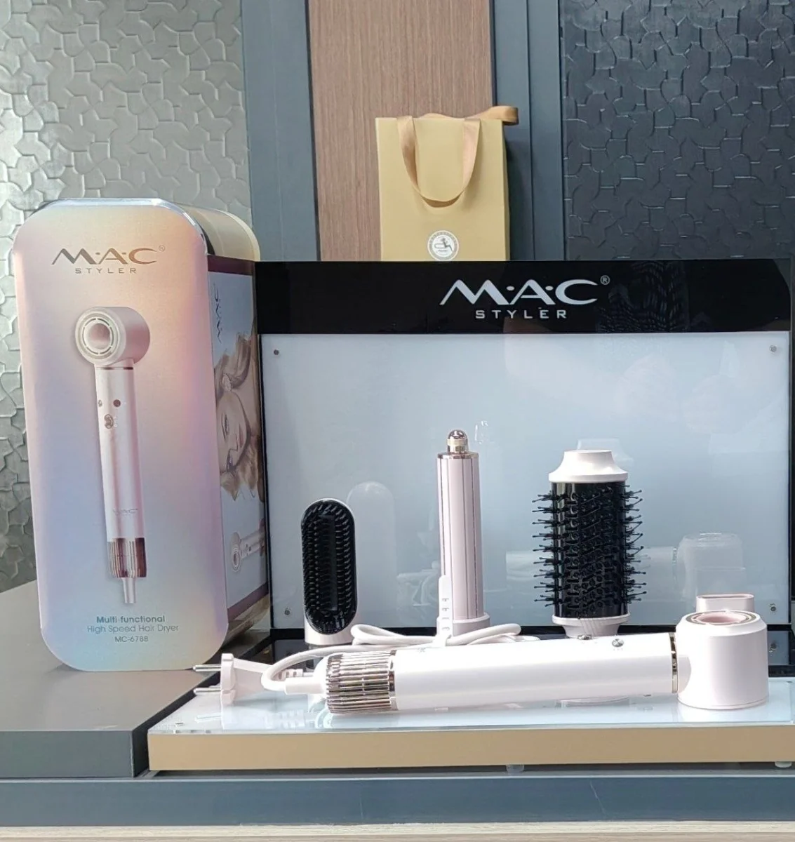 MAC STYLER МС-6788 Многофункциональный высокоскоростной фен-стайлер