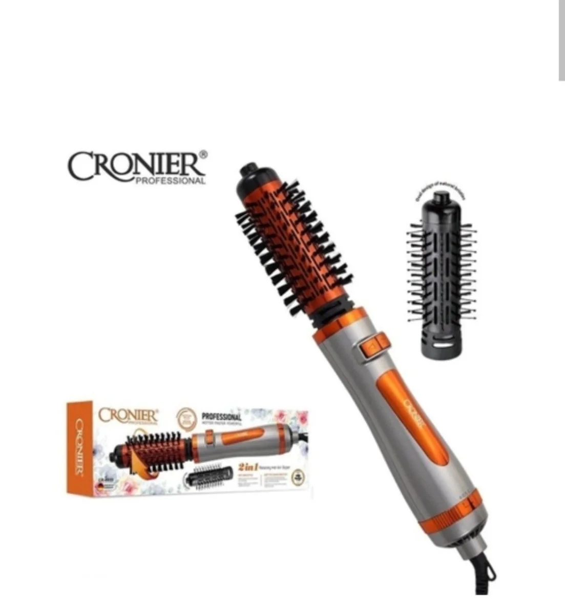 Cronier CR-6855 Профессиональная вращающаяся фен-щетка 2-в-1