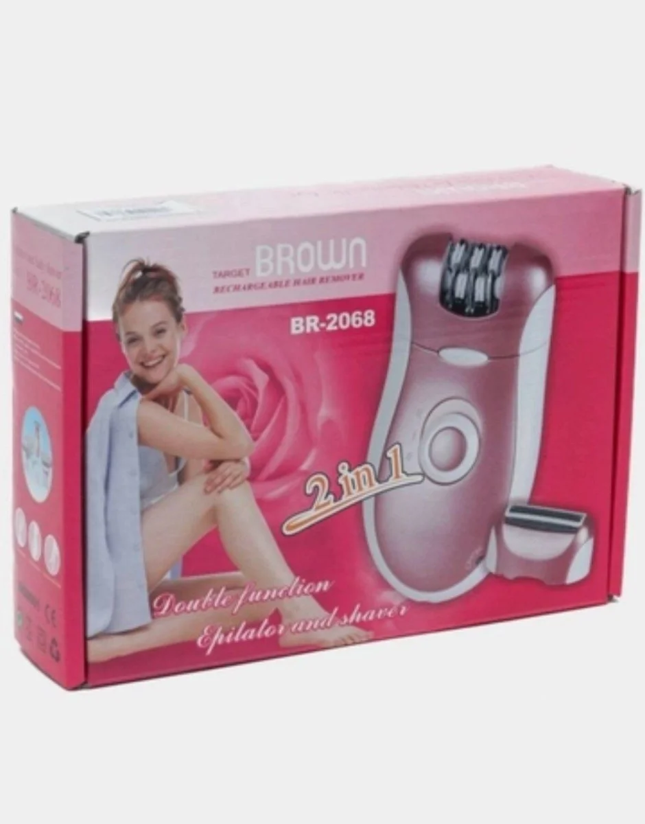 BRAUN BR-2068 Женский беспроводной мультиэпилятор 2-в-1