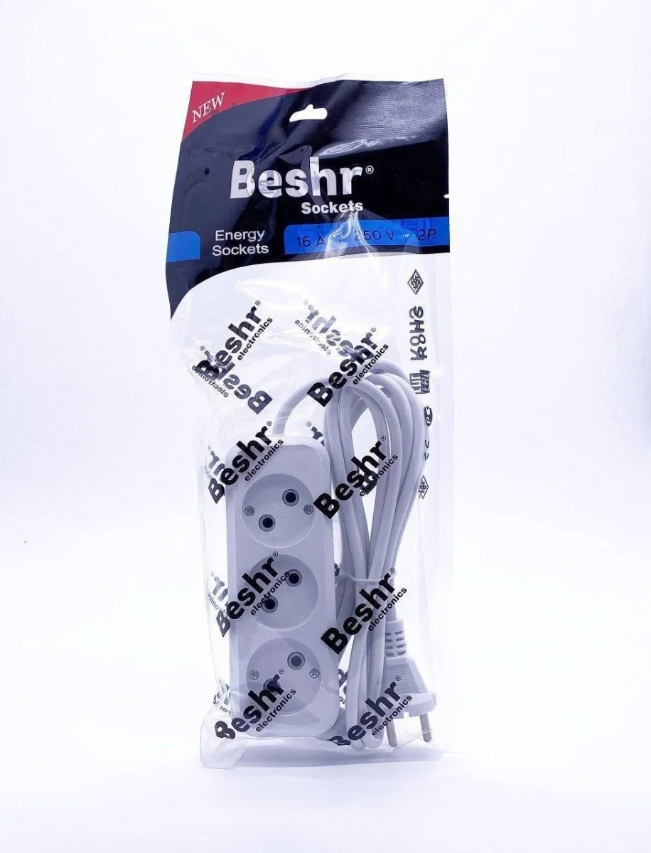 Beshr 3-Pin 5M Пилот (Сетевой удлинитель)