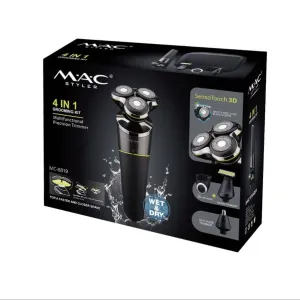 MAC STYLER МС-8819 Роторная электробритва 4-в-1
